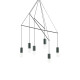 Люстра IDEAL LUX POP SP6 NERO