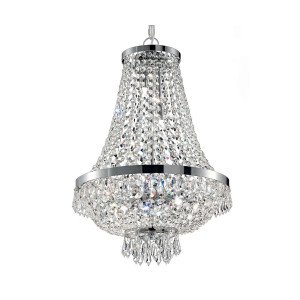Кришталева люстра IDEAL LUX CAESAR SP12 CROMO