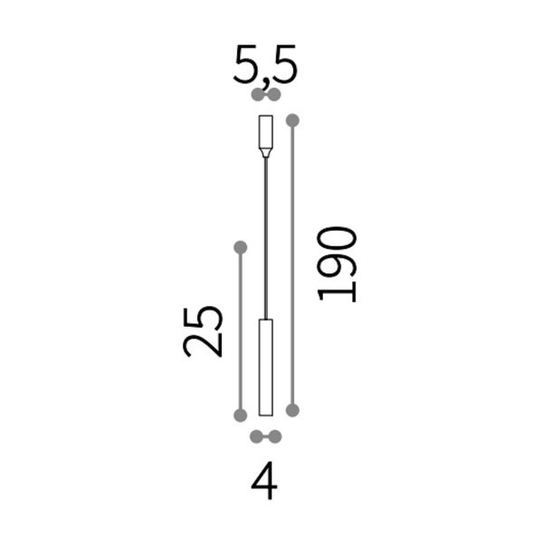 Люстра IDEAL LUX TUBE SP1 SMALL BIANCO