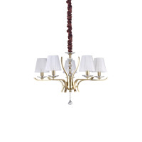 Люстра IDEAL LUX PEGASO SP5 OTTONE SATINATO