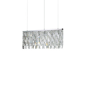 Кришталева люстра IDEAL LUX ELISIR SP6 CROMO