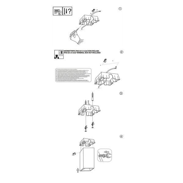 Точечный светильник IDEAL LUX NITRO 15W SQUARE BIANCO