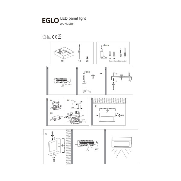 Светильник потолочный EGLO 98561