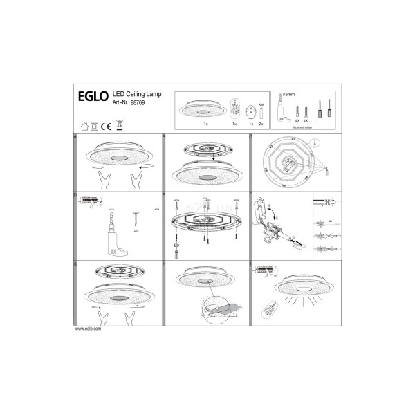 Светильник потолочный EGLO 98769