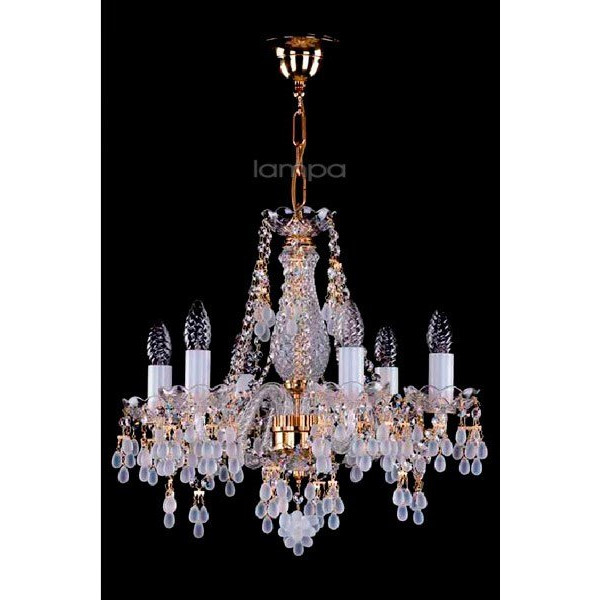Кришталева люстра ARTGLASS ROSANA VI (bila)