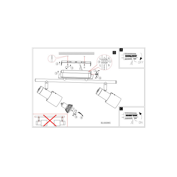Светильник направленный EGLO 92085