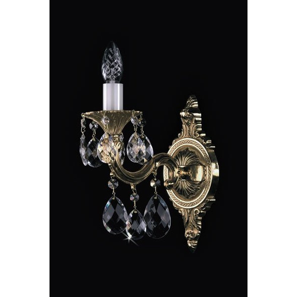 Кришталеве бра ARTGLASS SARKA I brass antiq (CE)