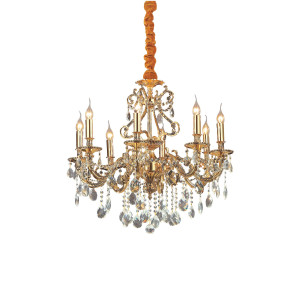 Хрустальная люстра IDEAL LUX GIOCONDA SP8 ORO