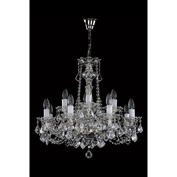 Кришталева люстра ARTGLASS COURTNEY XII Va-Pe CE nikl