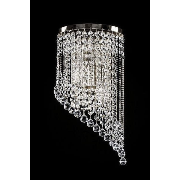 Кришталеве бра ARTGLASS GWEN RIGHT NIKL (CE)