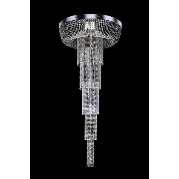Хрустальная люстра ARTGLASS ROSAMUNDE dia.1000x2200 CE nikl