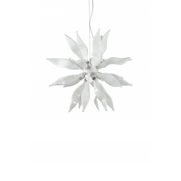 Люстра IDEAL LUX LEAVES SP8 BIANCO