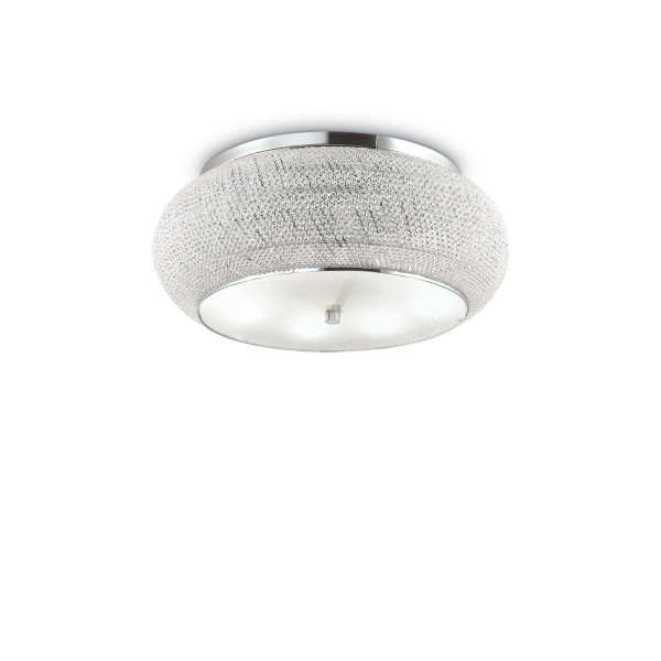 Кришталева люстра IDEAL LUX PASHA PL14 CROMO