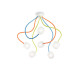 Люстра IDEAL LUX OCTOPUS PL6 COLOR
