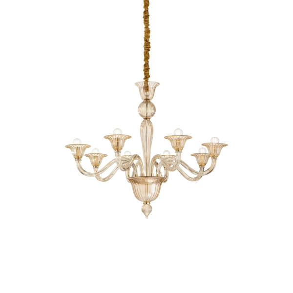 Люстра IDEAL LUX BRIGITTA SP8 AMBRA