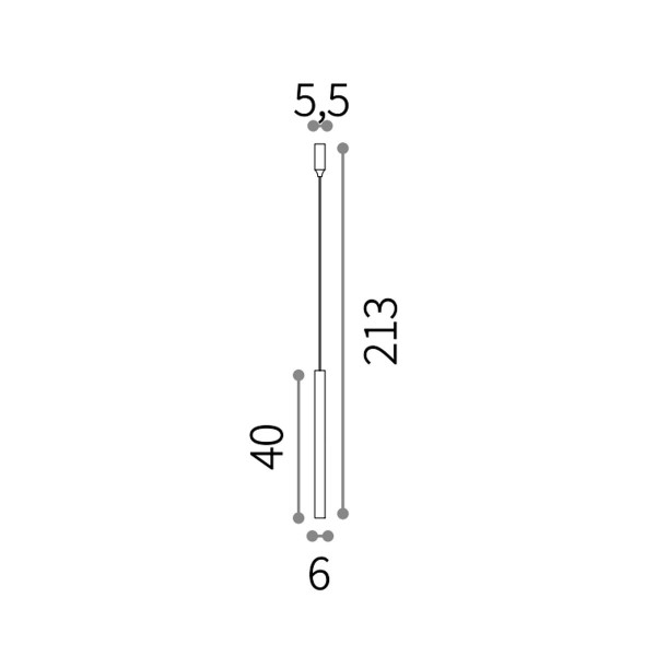 Люстра IDEAL LUX TUBE SP1 MEDIUM BIANCO