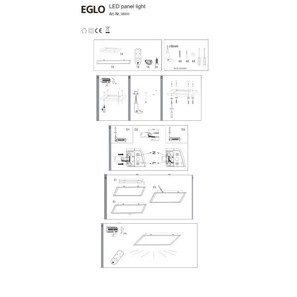Светильник потолочный EGLO 98203