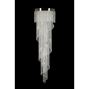 Кришталева люстра ARTGLASS SPIRAL 500x1800 balls CE nikl