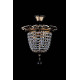 Хрустальная люстра ARTGLASS ARTEMIS I brass antiq (CE)