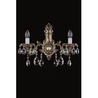 Хрустальное бра ARTGLASS CR 0011/02/20 brass antiq (CE)
