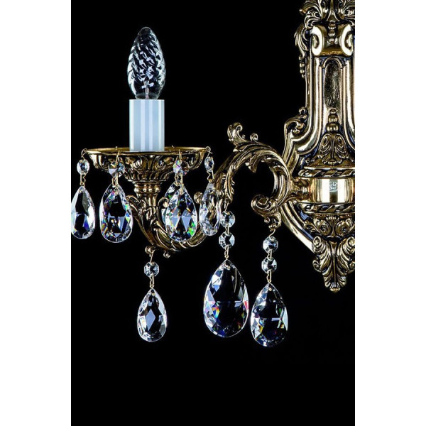 Хрустальное бра ARTGLASS CR 0011/02/20 brass antiq (CE)