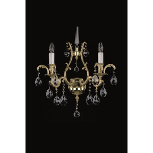Хрустальное бра ARTGLASS ZANA II brass antiq (CE)