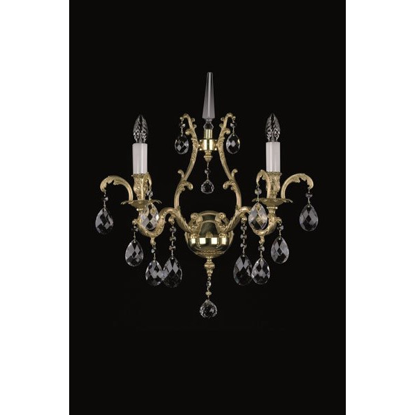 Кришталеве бра ARTGLASS ZANA II brass antiq (CE)