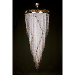 Кришталева люстра ARTGLASS FLAME 700x1600 CE