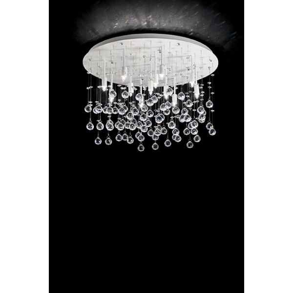 Хрустальная люстра IDEAL LUX MOONLIGHT PL12 CROMO
