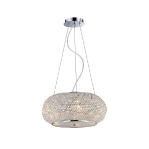 Кришталева люстра IDEAL LUX PASHA' SP6 CROMO