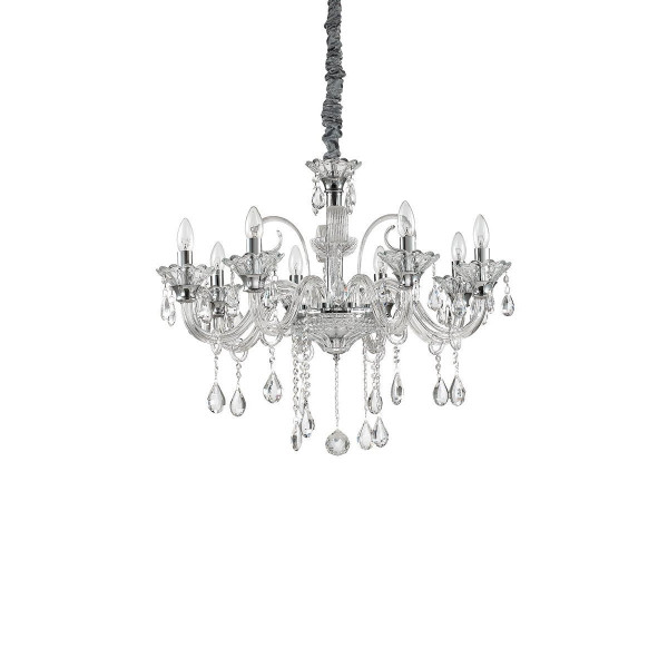 Хрустальная люстра IDEAL LUX COLOSSAL SP8 TRASPARENTE