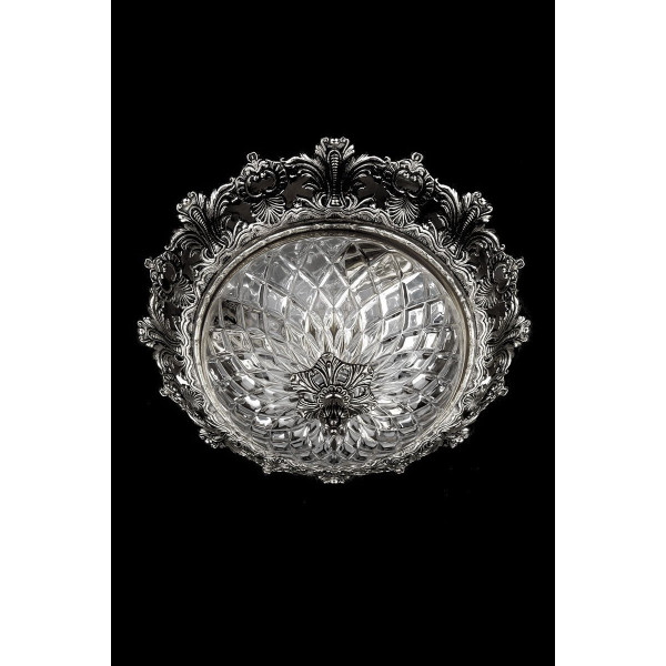 Люстра ARTGLASS CHARLIZE dia.390 nikl antiq