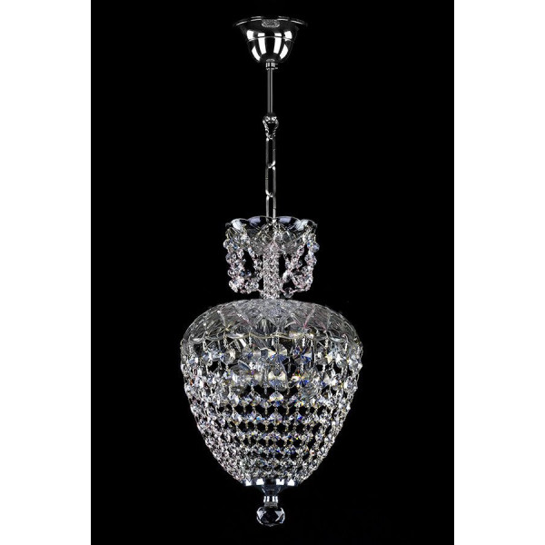 Кришталева люстра ARTGLASS VIVIEN II chain CE nikl