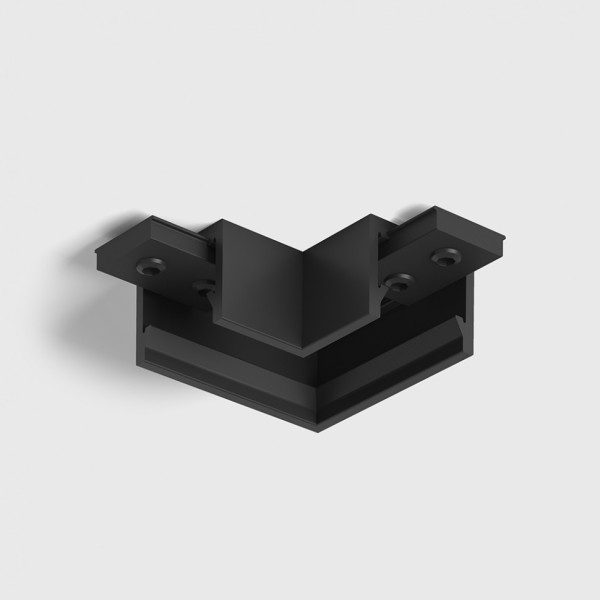 Соединитель накладной L-образный MINI_LINE42 CORNER S HR, L42.5mm, W42.5mm, H13.5mm, чёрный (07.S90HR.BK)