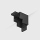 Соединитель накладной потолок-стена внутренний MINI_LINE42 CORNER S IN, L34.5mm, W34.5mm, H13.5mm, черный (07.S90IN.BK)