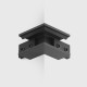 Соединитель накладной стена-стена внешний MINI_LINE42 CORNER S OUT, L39.5mm, W39.5mm, H19mm, чёрный (07.S90OUT.BK)