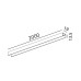 Трек накладной MINI_LINE42 TRACK S 2000, L2000mm, W19mm, H13,5mm, светлая бронза (07.S200.LB)
