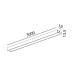 Трек накладной MINI_LINE42 TRACK S 3000, L3000mm, W19mm, H13,5mm, чёрный (07.S300.BK)
