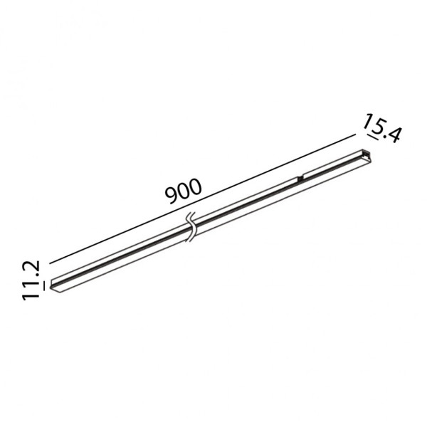 Трековый линейный светильник MINI_LINE LINEA 900 мм 42V 3000K (белый)