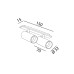 Трековий прожектор MINI_LINE TUB S A X2 42V 3000K (білий)