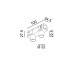 Трековый прожектор IN_LINE TUB XS A 22 X2, 3000K (хром)