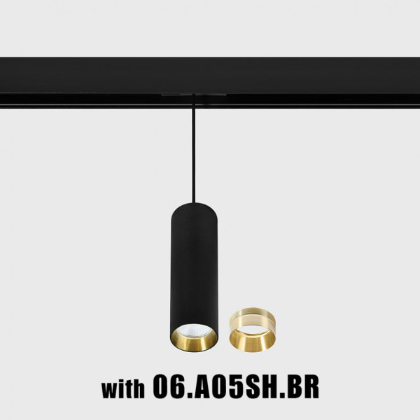Підвісний світильник IN_LINE TUB M P 200, 4000K (чорний)
