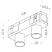 Трековый прожектор IN_LINE TUB XS A 22 X2, 3000K (чёрный)