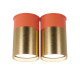 Точечный светильник Pikart BP двойной Coral Gold 6349-2