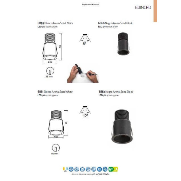 Точечный светильник Mantra GUINCHO 6859