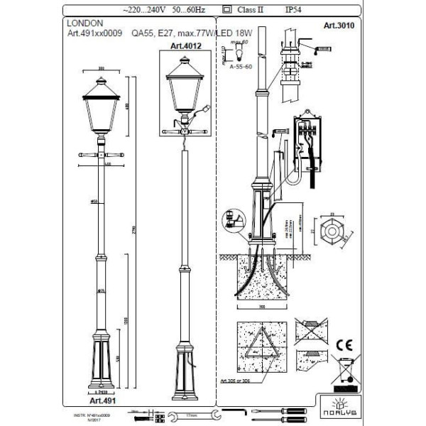 Norlys LONDON 4012B
