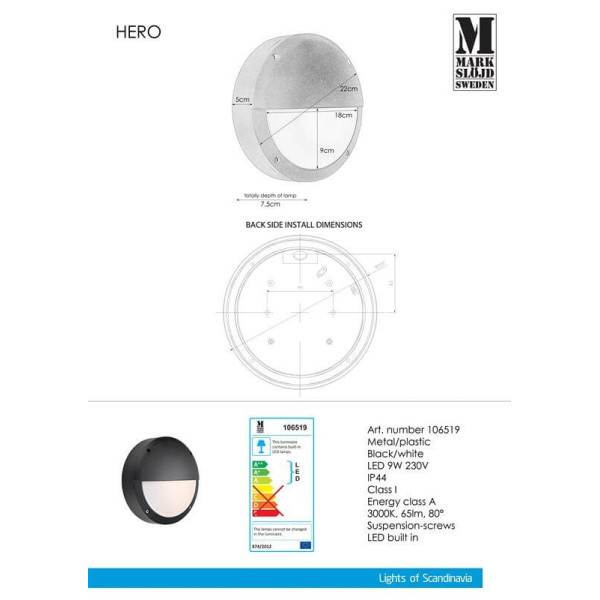 Markslojd HERO 106519