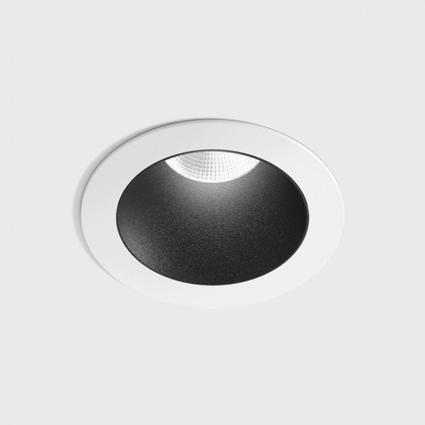 NANO R, D48мм, H67мм, LED 8W 3000K, черный-белый (01.3910.8.930.WH + 01.A390.BK)