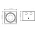 KARDAN, L108mm, W108mm, H80mm, LED 9W, 4000К, белый (01.6100.13.940.WH)