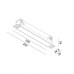 VARIO LINEA 218 TRIMLESS, L205mm, W24,5mm, H45mm, LED 6,3W, 3000К, черный (01.2180.6.930.BK + VARIO FRAME3)